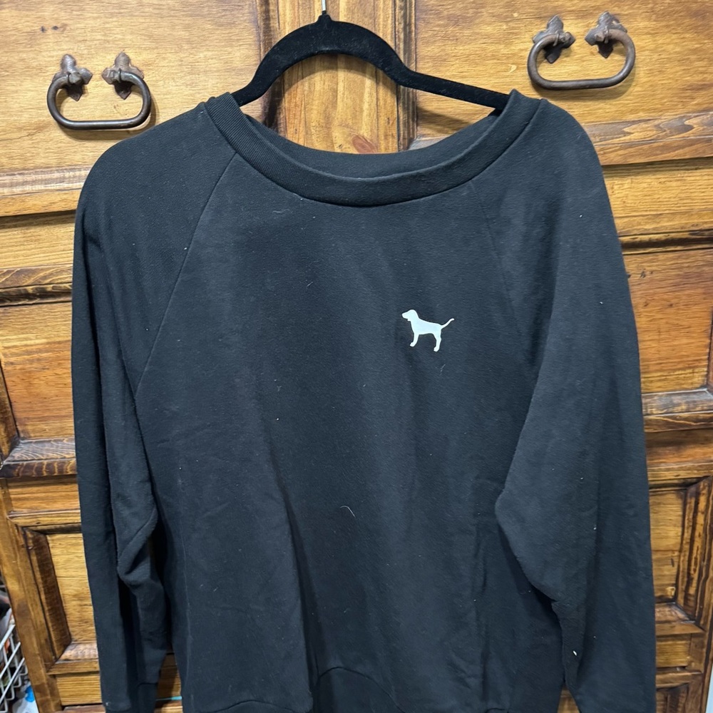 PINK Victoria's Secret Black Long Sleeve Tee
